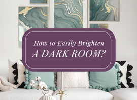 How to brighten up a dark interior? Check out the guide.