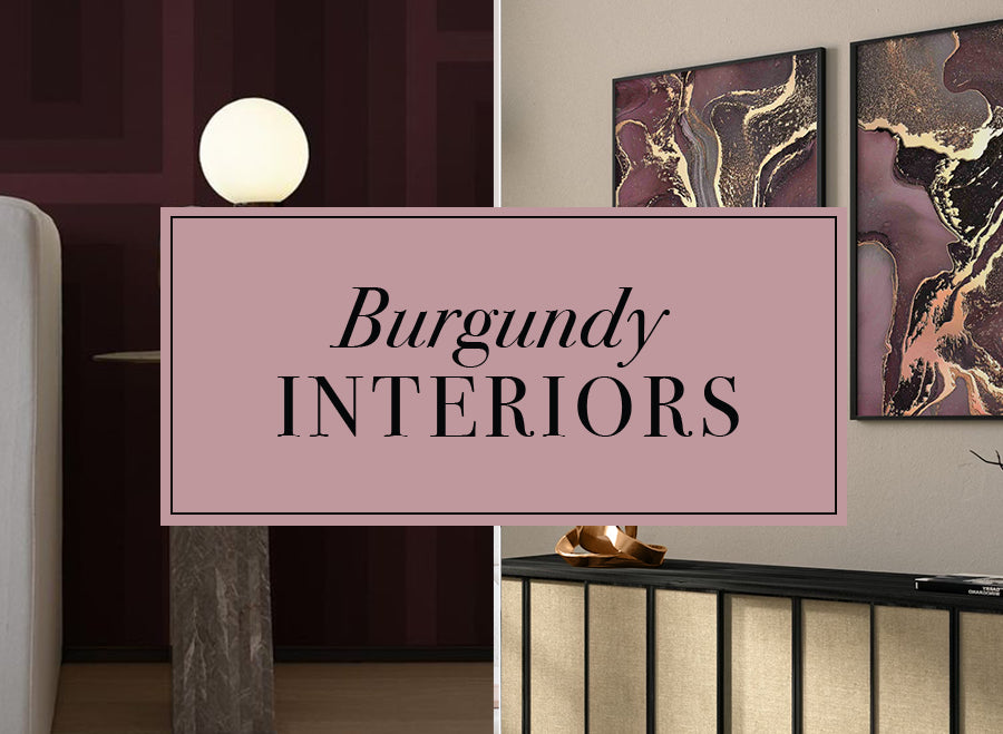 Burgundy Accents in Interiors