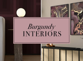 Burgundy Accents in Interiors