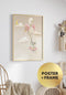 Poster Flying Mouse Real Gold + Gold Metallic Frame 50x70cm