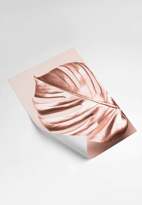 Metallic Leaf Set Of 2 Posters 50x70cm