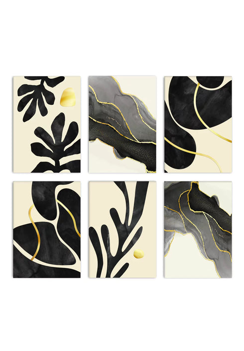 Gioielli Neri Reali Set Di 6 Poster 50x70cm