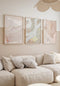 Light Coral Real Rose Gold Set Of 3 Posters 50x70cm
