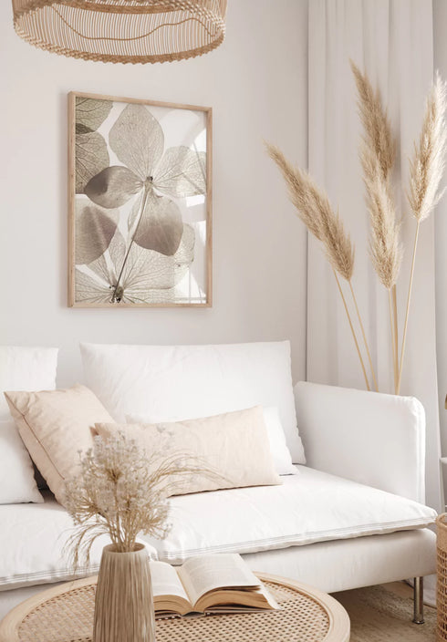 Transparent Flower Poster 50x70cm