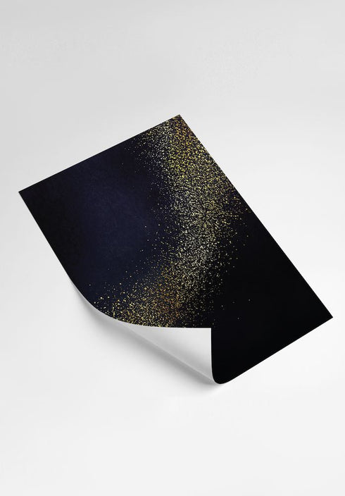 Galaxy Stars Real Gold Set Of 2 Posters 50x70cm