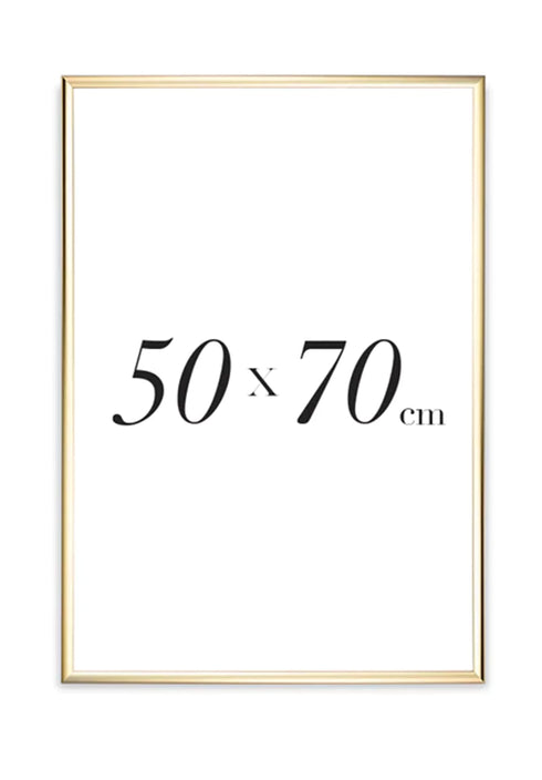 Goldmetallischer Rahmen 50x70cm