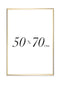 Goldmetallischer Rahmen 50x70cm