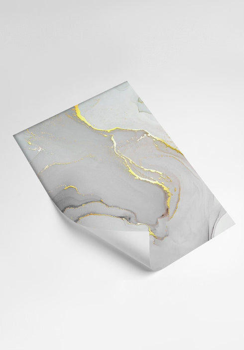 Grey Pistachio Real Gold Set Of 2 Posters 50x70cm