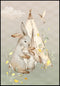 Forest Bunnies Real Gold Poster 50x70cm