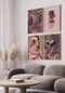 Ruby Mineral Real Rose Gold Set Of 4 Posters 50x70cm