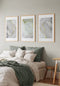 Grey Pistachio Real Gold Set Of 3 Posters 50x70cm
