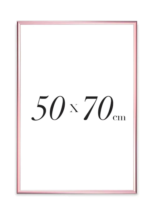 Roségold-Metallic-Rahmen, 50 x 70 cm