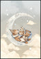 Teddies Moon Real Silver Poster 50x70cm