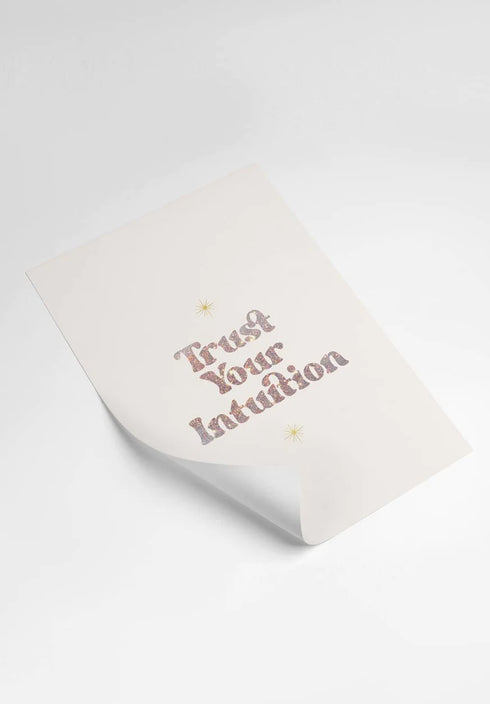 Conjunto de 2 Pósters Sol Trust de Oro Real 50x70cm