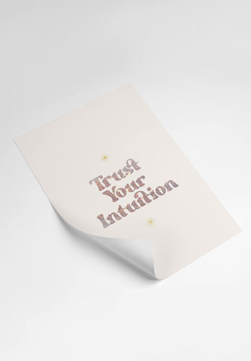 Conjunto de 6 Pósters Palmera Brillante de Oro Real 50x70cm