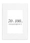 White Metallic Frame with Passe Partout 70x100cm