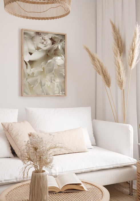 White Bloom Poster 50x70cm