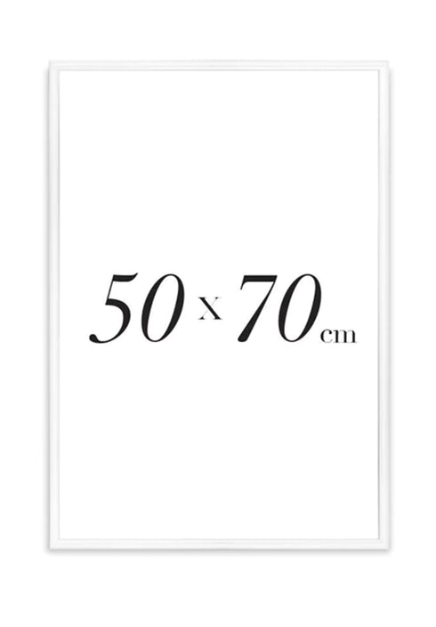 White Metallic Frame 50x70cm