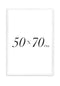 White Metallic Frame 50x70cm