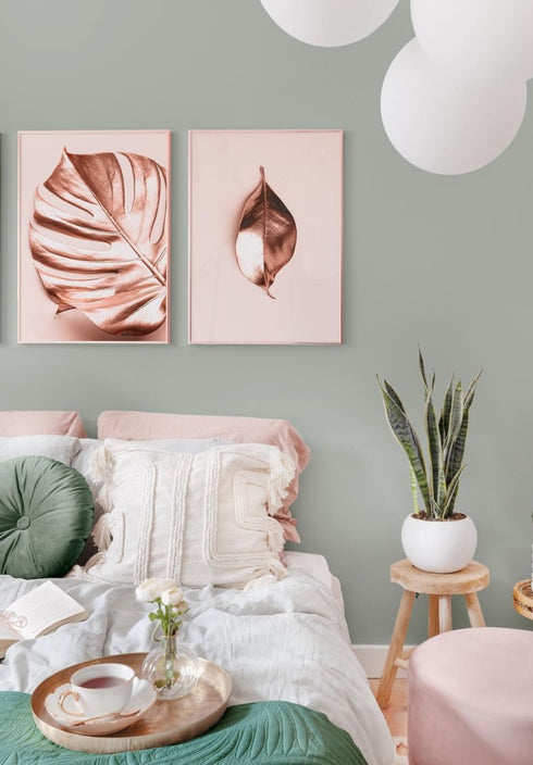 Metallic Monstera Poster 50x70cm