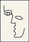 abstract face poster
