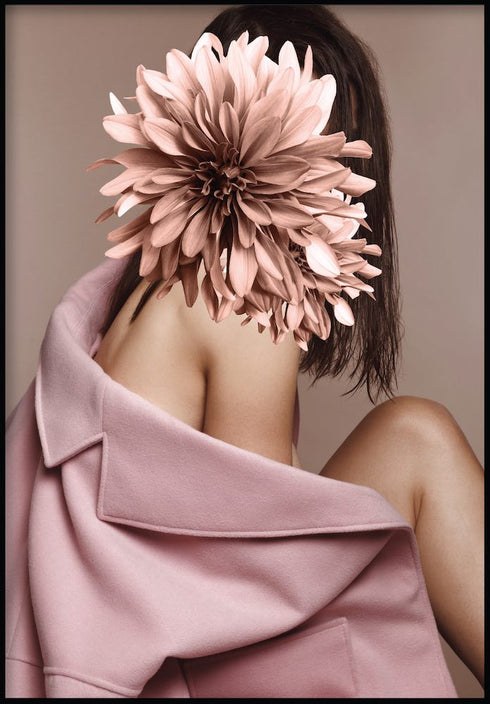 woman flower poster