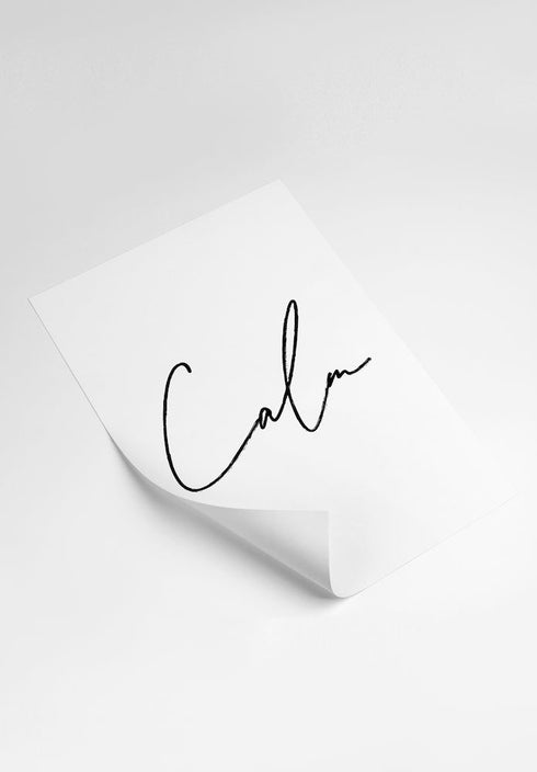 Ruhiges Typografie-Poster