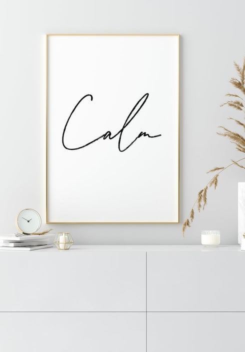 Ruhiges Typografie-Poster