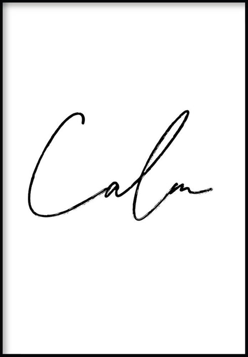 Ruhiges Typografie-Poster