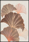 Chocolate Ginko Right Real Rose Gold Poster 50x70cm