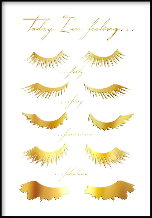 lashes feeling poster
