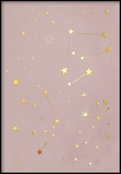 Golden Stars Vrai Or Poster