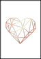 heart geometric poster