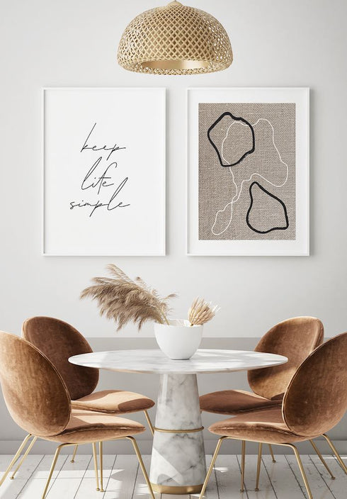 Keep Life Simple Poster 50x70cm
