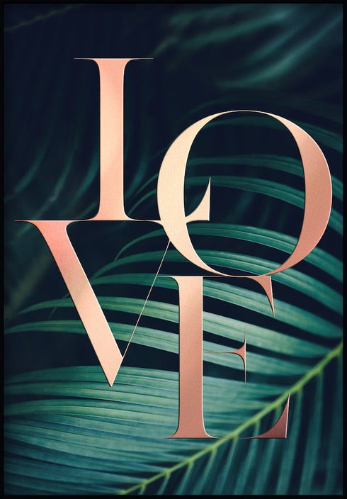 botanical love poster