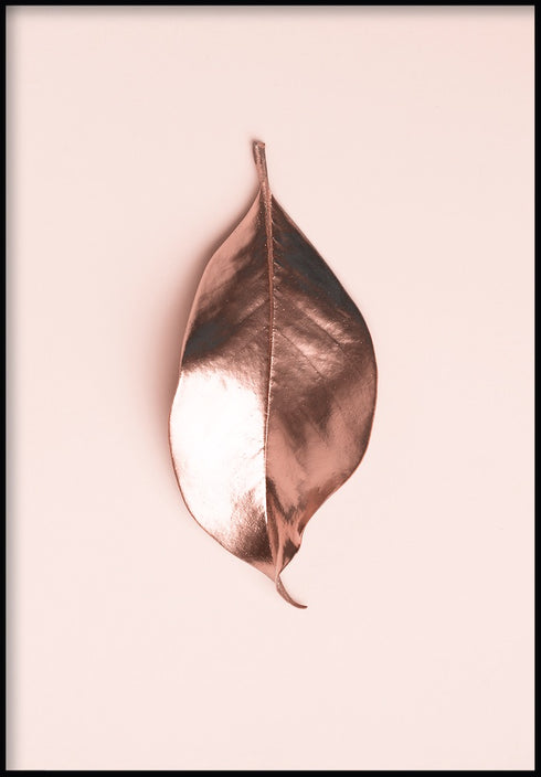 metallic leaf poster