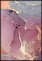 Poster in vero oro rosa dell'acquerello rosa