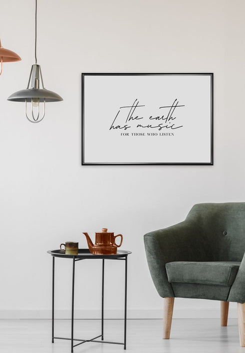 Die Erde hat Musikplakat