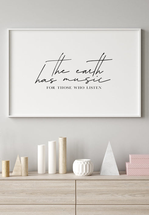 Die Erde hat Musikplakat