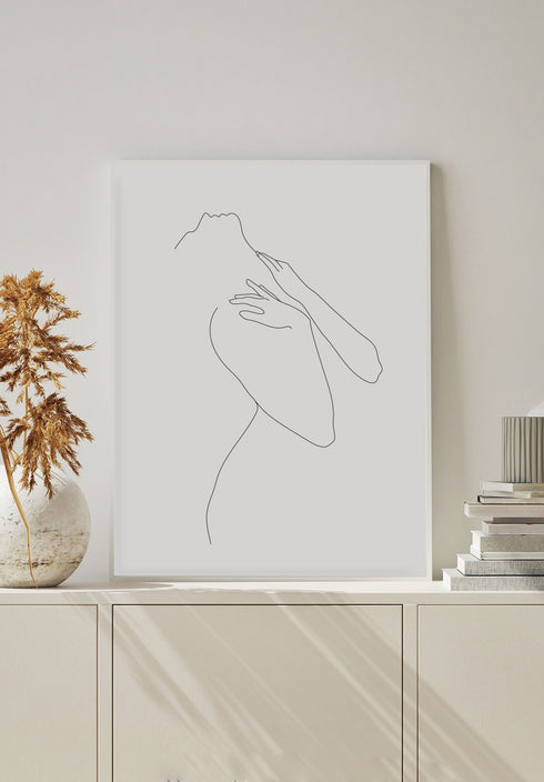 Sensual Woman Line Art Poster – GlamPosters